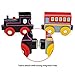 Playbees 12 Piece Wooden Train Cars Magnetic Set Includes 3 Engines, Magnet Train Toy Collection for Toddler Boys and Girls, Compatible with Most Name Brand Wood Tracks