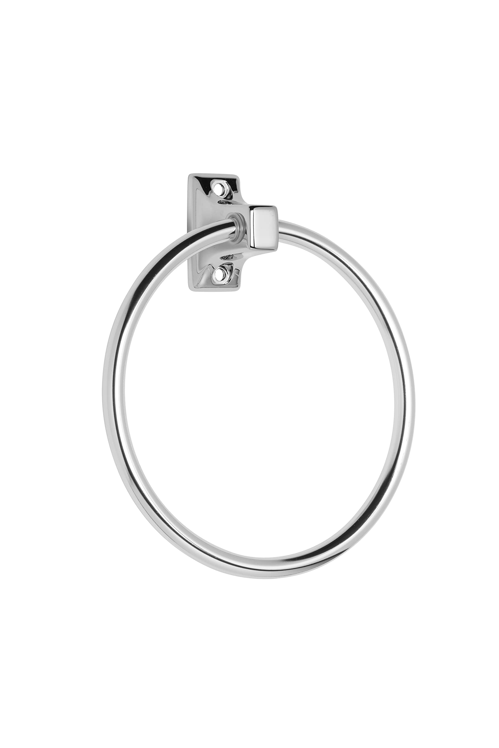 Croydex Sutton Wall Mounted Towel Ring with Zinc Alloy Construction, Chrome