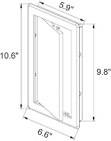 Awenta 150 x 250 mm Plastic Access Panel Door White Flush view 7