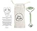Jade Roller Face Massager Anti Aging Facial Therapy - Anti Wrinkle And Skin Rejuvenate - Real Premium Handmade 100% Natural Jade Stone