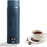 Travel Electric Kettle Portable Mini Kettle,316 Stainless Steel 16.91Oz,Small Hot Water Boiler with 4 Temperature Settings,Fast Boiling Water with Auto Shut-Off and Boil Dry Protection(Blue Spruce)
