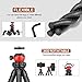 Phone Tripod, Flexible iPhone Tripod and Portable Adjustable Tripods with Wireless Remote, Mini Travel Tabletop Tripode Camera Stand Compatible for iPhone Android DSLR Camera