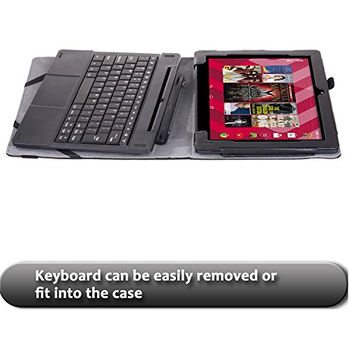 KuRoKo Smartab with WiFi 10.1" 2-in-1 Touchscree ST1009X Tablet Case (Black) - Thumbnail 2