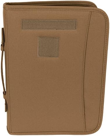 Battle Ready Coyote Military Zippered 3 Ring Binder And Padfolio