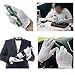 White Cotton Gloves, Matte 100% Cotton Stretchy Wrist Length Plain Blank Thin Gloves 6 Pairs