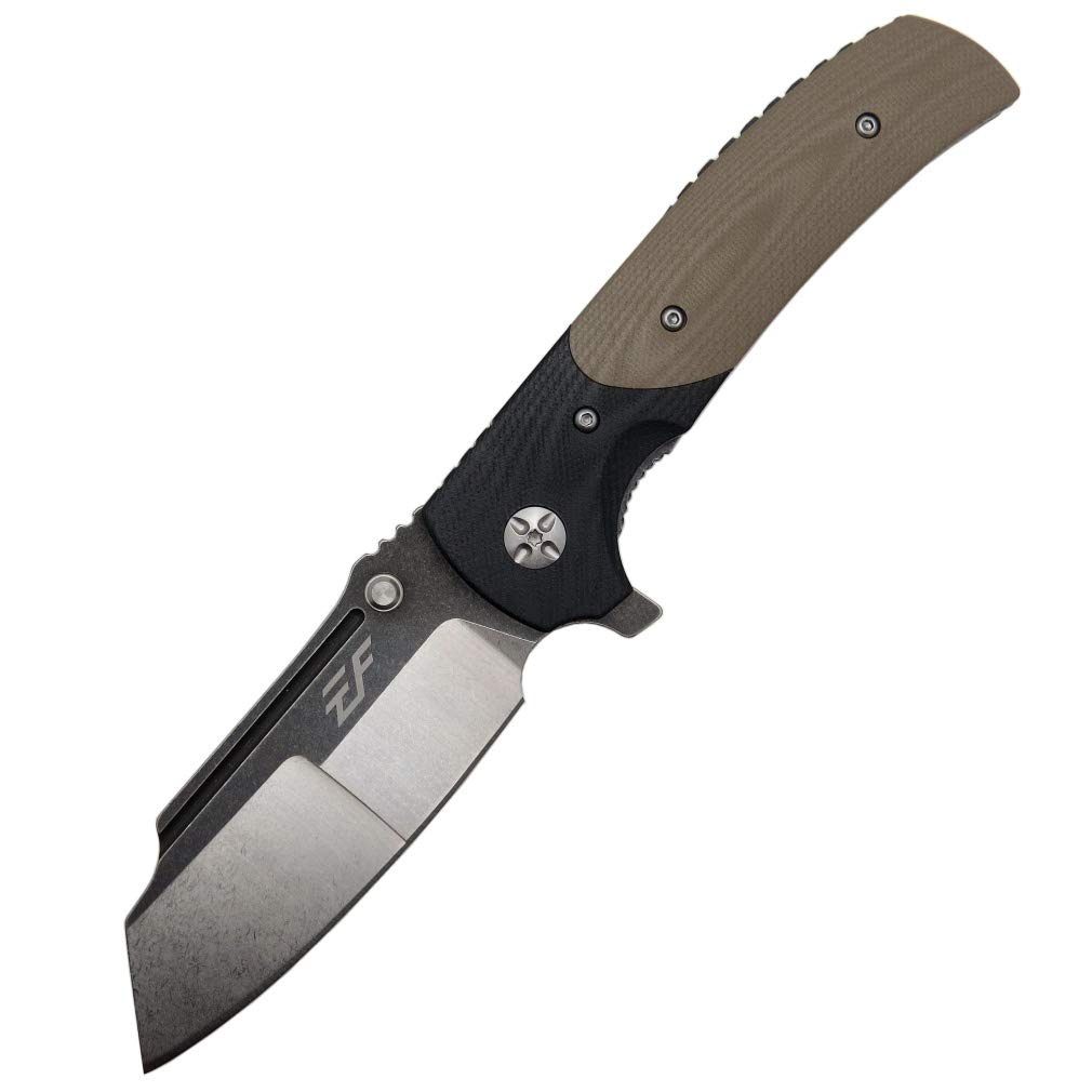 Photo 1 of Eafengrow EF69 Pocket EDC Knife with Clip,Flipper Folding Knife for Camping Survival and Outdoor Activities Liner Lock. (EF69-desert)