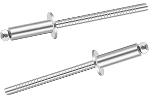Sunxeke 70pcs 3/16" x 3/8" Stainless Steel Blind Rivets, 4.8 x 10mm Stainless Steel Pop Rivets, Pack of 70