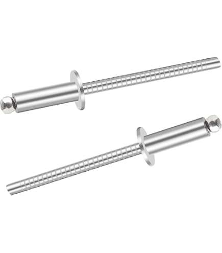 Fastenere Large Flange Stainless Steel Blind Pop Rivets – 1/8” X 3/8” Heavy Duty Rivets For Metal & DIY Projects