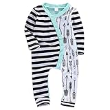 MIOIM Infant Baby Girls Boys Long Sleeve Stripes Romper Bodysuit Jumpsuit Outfits Onesies