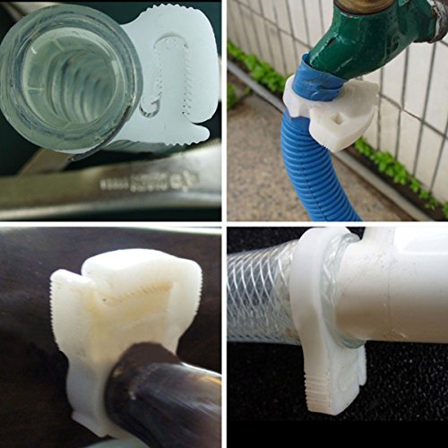 60PCS Plastic Hose Clamp Set Case Double Grip Hose Clamps Nylon Snap