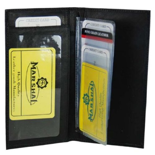 Genuine Leather Bi-fold Check Book Covers #156CF