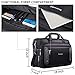17.3 inch Laptop Bag, Business Travel Bag for Men Women, Expandable Large Hybrid Shoulder Bag, Waterproof Carrying Case Fits 17 15.6 Inch Laptop, Computer, Tablet-Black