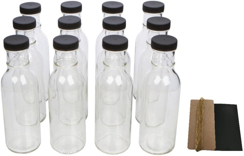 Generic Clear Wide Mouth Glass Bottles Kitchen & Dining