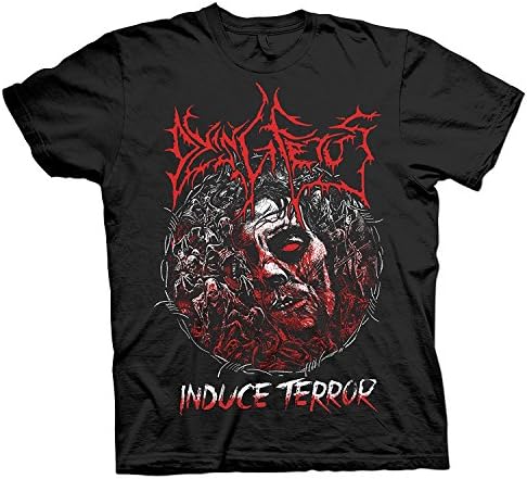 Mens Cool Leisure Dying Fetus - Induce Terror Black Short Sleeve T Shirt