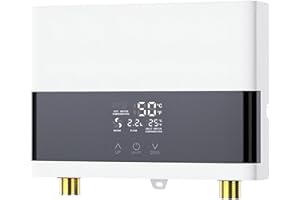 lianfengymx 6000W Electric Tankless Water Heater 240V, Instant Hot Water for Under Sink, Kitchen & Bar, with Remote Control, 