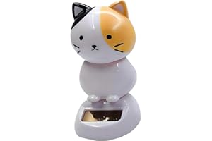 Solar Dancing Cat Decoration, Wobble Bobblehead Ornament for Car Dashboard, Innovative Figure Statue, Car Dashboard Decoratio