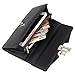 Women's Long Litchi Grain Leather Lock the Chain Card Holder Zipper Hand Bag Wallet