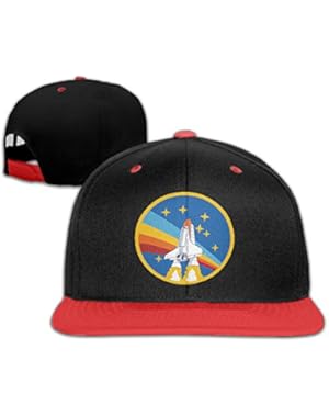 NASA Rocket Youth Unisex Contrast Color Cap Baseball Hats (4 Colors)