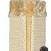 Wall Mounted Scratching Post, 20inch Hanging Natural Sisal Cat Scratching Mat, Door Wall Protecting Corner with Wall Fixings (Khaki)