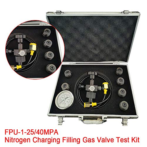 Hydraulic Nitrogen Accumulator Gas Charging System Pressure Test Kit