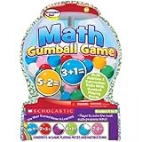 Scholastic Math Gumball Game K to 2, Addition & Subtraction Skills with Gumball Playing Pieces