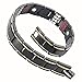Hottime 109 PCS Bio Elements Energy Stone 316L Stainless Steel Magnetic Therapy Bracelet Pain Relief for Arthritis and Carpal Tunnel (Gold & Black)