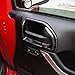 RT-TCZ for Jeep JK Inner Door Handle Cover Bowl Trim Fit for Jeep Wrangler JK JKU 2011-2017 4DR Black Carbon Fiber Grain Interior Accessories 4pcs