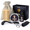 Beard Growth Kit, Beard Kit for Men Grooming and Care with Beard Oil, Beard Balm, Beard Comb, Beard Scissor, Beard Guard…