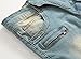NITAGUT Men's Ripped Slim Straight fit Biker Jeans with Zipper Deco (38Wx32L, Vintage Denim)