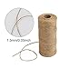 Tenn Well Natural Jute Twine 2Ply 328 Feet Arts and Crafts Jute Rope Industrial Packing Materials Packing String For DIY Crafts, Christmas Decoration and Gardening Applications