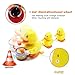 Yellow Duck Toys, Musical Toy Walking Singing Ducklings Following Mom Duck Play Drum Flashing LED Light Bump Go Wheel Gifts Baby Infants Toddlers Kids