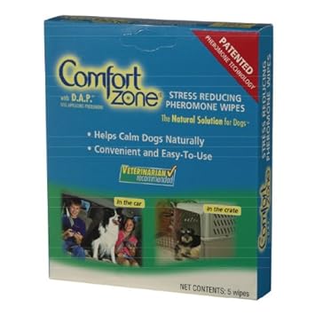 Buy Comfort Zone With Dap For Dogs Wipes 5 Count Online At Low