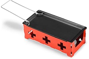 AirheadStorm Portable Candlelight Cheese Raclette Melter for Home & Kitchen Use – Carbon Steel Baking Tray with Heat-Insulate