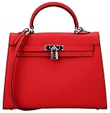 Ainifeel Women's Padlock 32cm Shoulder Handbags Satchel Purse Hobo Bag