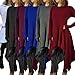 Bodycon4U Womens Asymmetrical Irregular Hem Loose Long Sleeve Hooded Dress