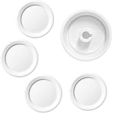 Auaurly 5 PCS RK-WH Rotary Dimmer Knob Replacement for Rotary Dimmer Switch,Fan Control,White