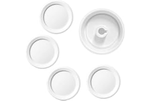 Auaurly 5 PCS RK-WH Rotary Dimmer Knob Replacement for Rotary Dimmer Switch,Fan Control,White