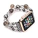 JOMOQ Compatible with Apple Watch Band, Fashion Sports Beaded Bracelet Replacement iWatch Strap Band for Women Girls, Apple Watch Series 38mm/42mm