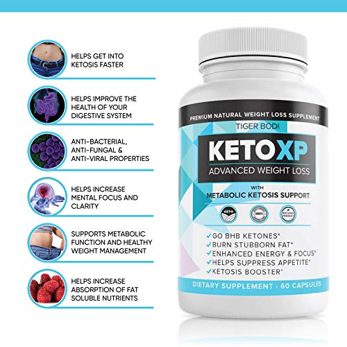 Keto XP Pills, Keto XP Advanced Weight Management Capsules 800 mg, Pure Keto Fast Supplement for Energy, Focus - BHB Ultra Boost Exogenous Ketones for Rapid Ketosis for Men Women