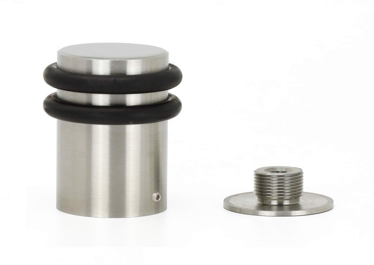 Door Stop, for Heavy Doors, 35 x 50 mm, with Threaded Base, Stainless Steel, I-206/50-CB