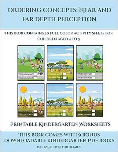 printable kindergarten worksheets ordering concepts near and far depth perception this book contains 30 full color activity sheets for children aged 4 to 7 manning james for toddlers activity books 9781839327315 amazon com books