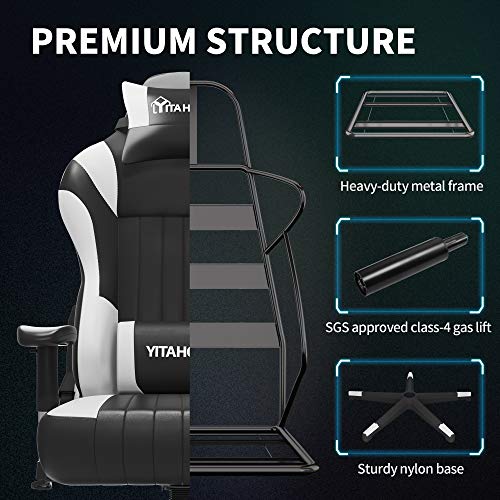 YITAHOME Heavy Duty Gaming Chair Big and Tall 400lb Capacity Video Game