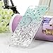Mavis's Diary iPod 5 Case, iPod Touch 5th Generation Case 3D Handmade Bling Crystal Shiny Rhinestone Diaonds Special Hollow Floral Gradient Pattern Clear Case Hard PC Cover