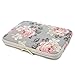 kayond Water-Resistant Canvas 13.3 Inch Laptop Sleeve-White Rose