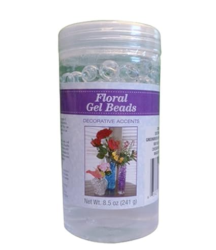 Clear Floral Hydrated Gel Beads 8 5 Oz Jar Vase Filler Ready To