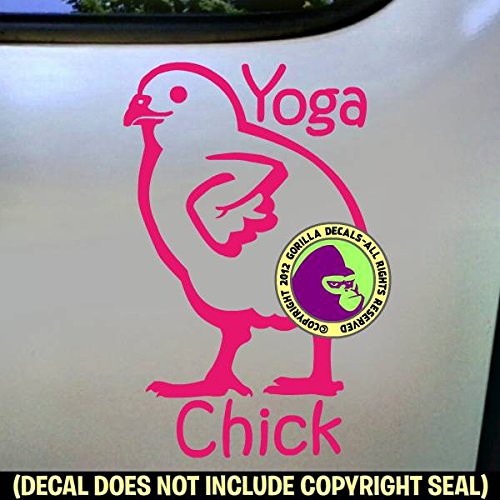 YOGA CHICK Vinyl Decal Sticker E - Thumbnail 2