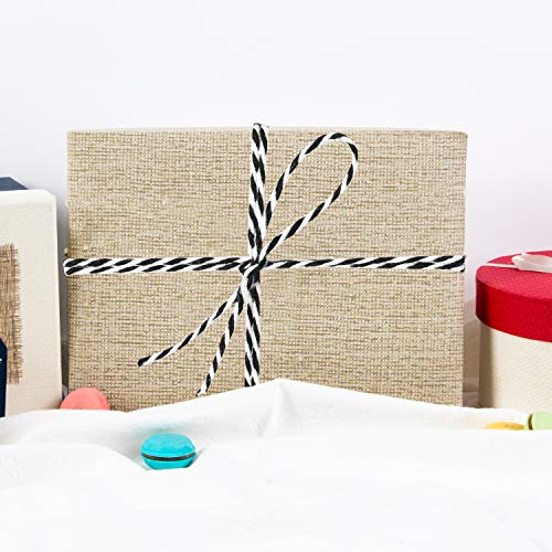 Maosifang Cotton Bakers Twine Cord String 2 mm Candy Rope Ribbon Twine for Christmas Party DecorationsGift Wrapping Arts Crafts 656 Feet,2 Rolls - Thumbnail 5