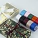 VATIN Solid Color Double Sided Polyester Satin Ribbon 10 Colors 1/4 inch X 5 Yard Each Total 50 Yds Per Package Ribbon Set #5