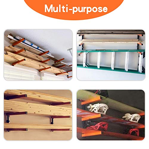 Ultrawall Wall Mount Wood Organizer and Lumber Storage Metal Rack with