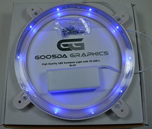 CORNHOLE LED Light Set-Includes 2 Lights-Play Cornhole All Night Long-Mulitple Colors-Lasts 60+ Hours on 2 AA Batteries!